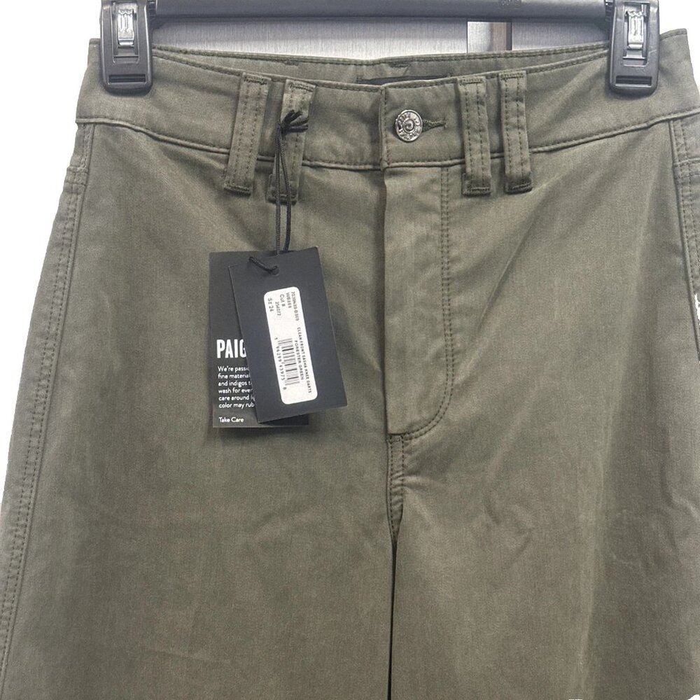 PAIGE Women's Clean Front Sasha size 24 x 34 Jean Knee Darts Wide Leg High Rise - Picture 12 of 15